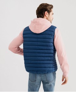 Doudoune sans manches avec col montant homme